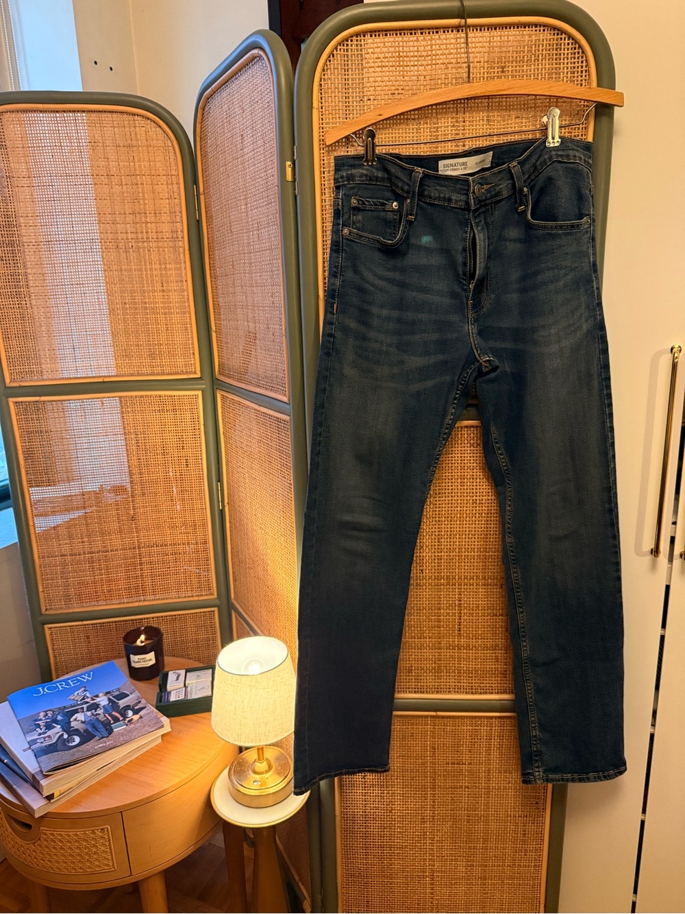 Levi Strauss Signature S51 Straight Jeans Men’s 30x32 Medium Wash Stretch Denim